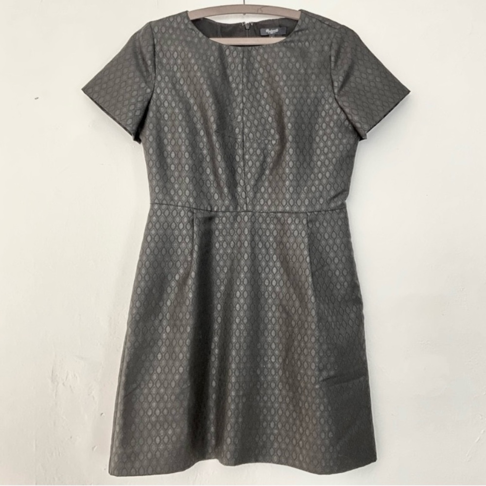 LAST CALL! Madewell Fitted Brocade Dress 4 Holiday Cocktail Shiny LBD